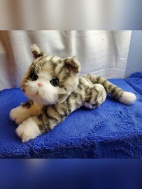Hasbro Joy for All Cat Companion Pet Original Discontinued Gray White EUC Works!